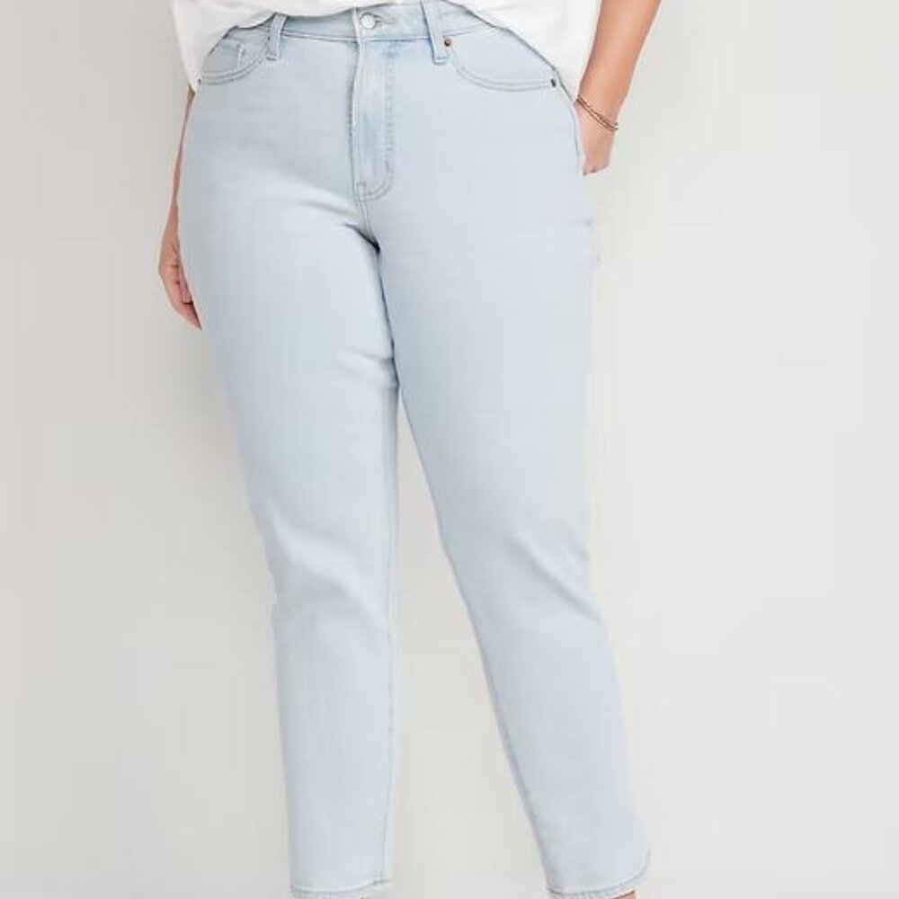 NWT Old Navy Curvy High-Waisted OG Straight Ankle Jeans - Picture 6 of 10
